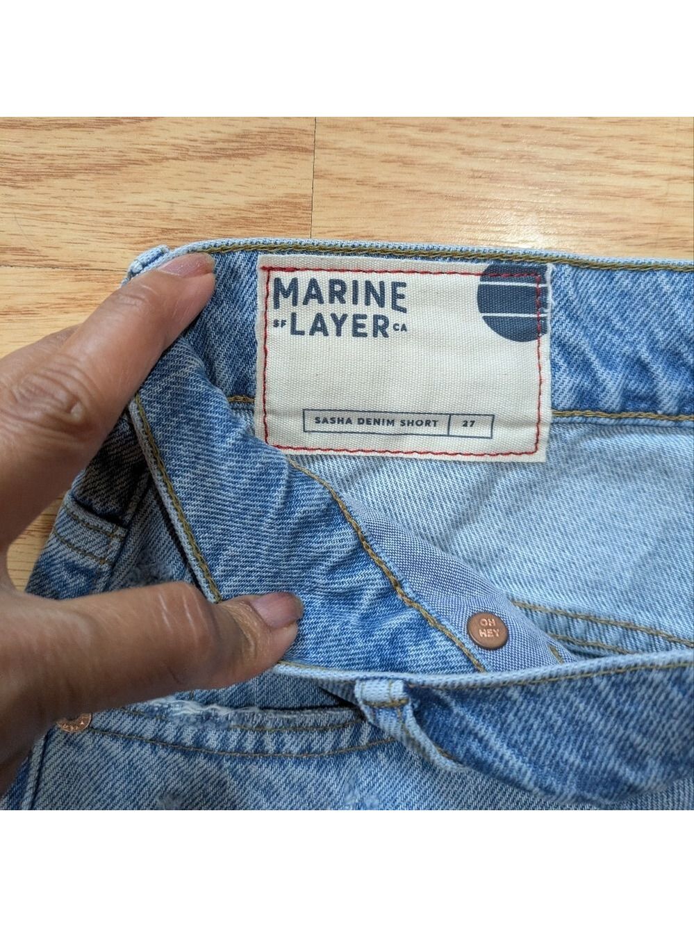 NWT Marine Layer Sasha Denim Shorts Medium Wash. Available In Diff. Sizes - Picture 5 of 10